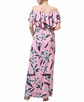 kimi + kai Maternity Floral Print Nursing Maxi Dress
