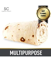 Zulay Kitchen Tortilla Giant Tortilla Throw Blanket for Adults and Kids 60 inch