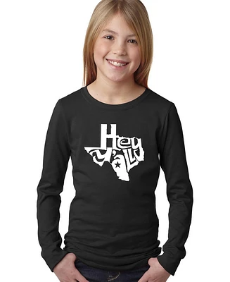 La Pop Art Girls Word Long Sleeve - Hey Yall