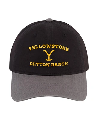 Yellowstone Men's Nick Dad Cap Black Grey Dutton Ranch