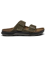 Birkenstock Men's Arizona Crosstown Natural Leather Oiled Two-Strap Sandals from Finish Line