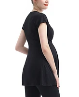kimi + kai Maternity Evelyn V Neck Nursing Top