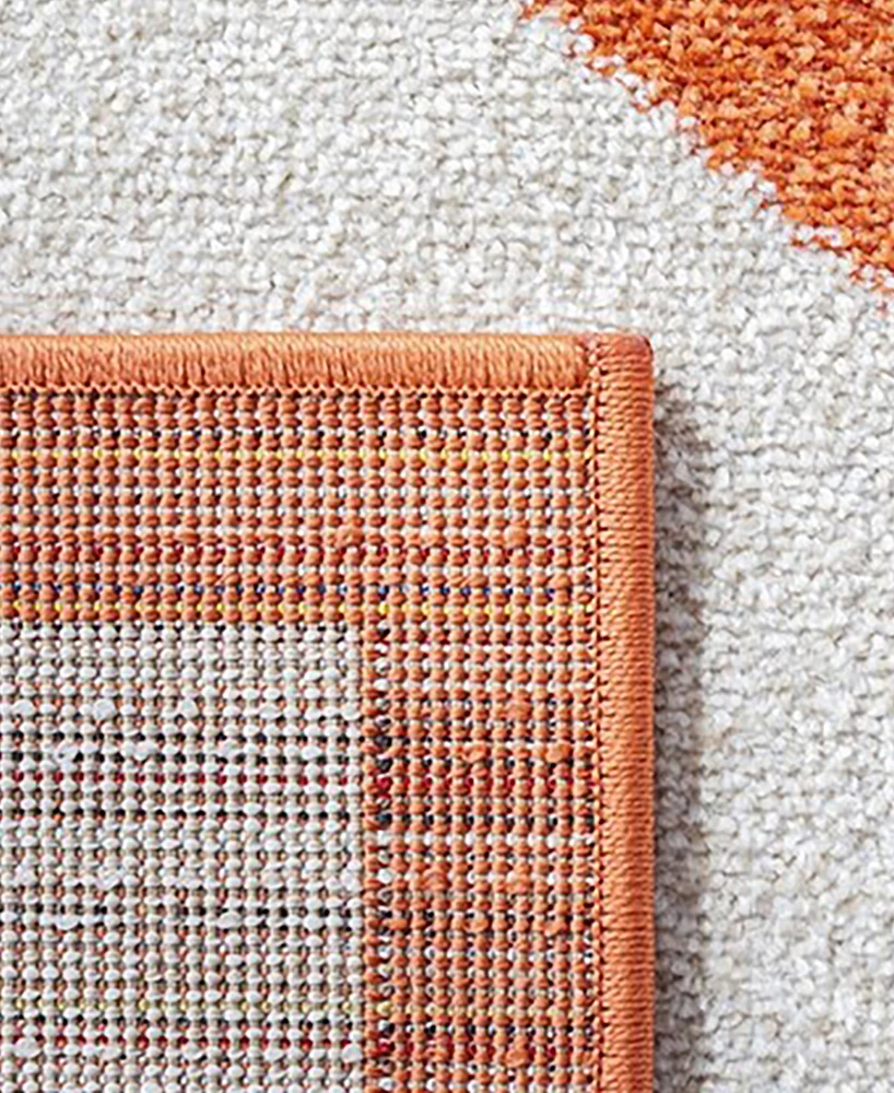 Safavieh Amherst AMT421 Beige and Orange 2'6" x 4' Area Rug