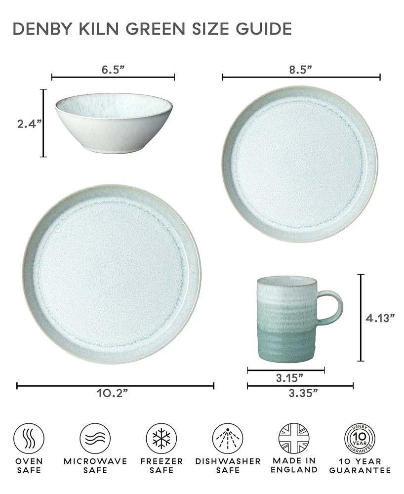 Denby Kiln Collection Dinner Plates, Set of 4