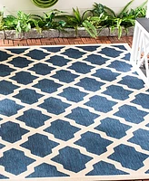 Safavieh Courtyard CY6903 Navy and Beige 2' x 3'7" Sisal Weave Outdoor Area Rug