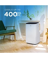 Commercial Cool Portable Air Conditioner, Dehumidifier & Fan, Portable Ac 9,000 Btu Bedroom Ac & Covers up to 450 Sq. Ft., Alexa & Wifi Enabled,White