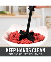 Zulay Kitchen Premium Meat Chopper, Ground Beef Masher, & Hamburger Chopper Utensil