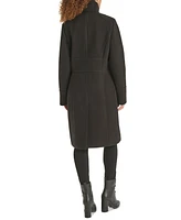 Karl Lagerfeld Paris Women's Zip-Front Boucle Coat, Created for Macy's
