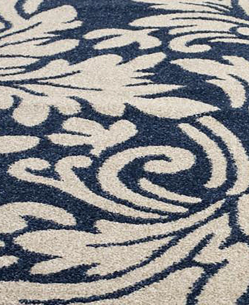 Safavieh Amherst AMT425 Navy and Ivory 4' x 6' Area Rug