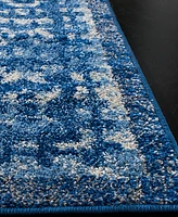 Safavieh Adirondack Light Blue and Dark Blue 2'6" x 12' Runner Area Rug