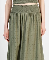 And Now This Women's Smocked-Waist Tiered Midi Skirt, Created for Macy's