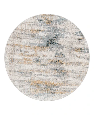 Surya Cardiff Cdf-2306 5'3x5'3 Round Area Rug - Gray