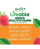 Lifeable Multivitamin for Men Gummies - Immunity, Digestion, Bones, And Skin - Great Tasting Natural Flavor, Dietary Supplement Vitamins