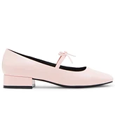 Madden Girl Egret Block-Heel Mary-Jane Bow Ballet Flats