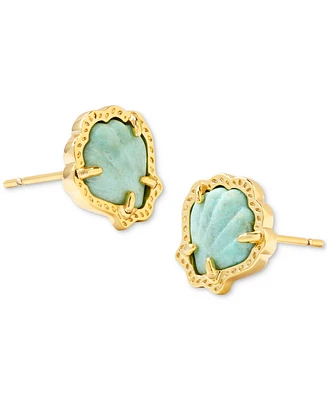 Kendra Scott 14k Gold-Plated Stone Shell Stud Earrings