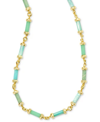 Kendra Scott 14k Gold-Plated Mixed Bead Adjustable Strand Necklace, 14" + 5" extender