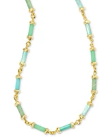 Kendra Scott 14k Gold-Plated Mixed Bead Adjustable Strand Necklace, 14" + 5" extender