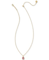 Kendra Scott 14k Framed Stone 19" Pendant Necklace