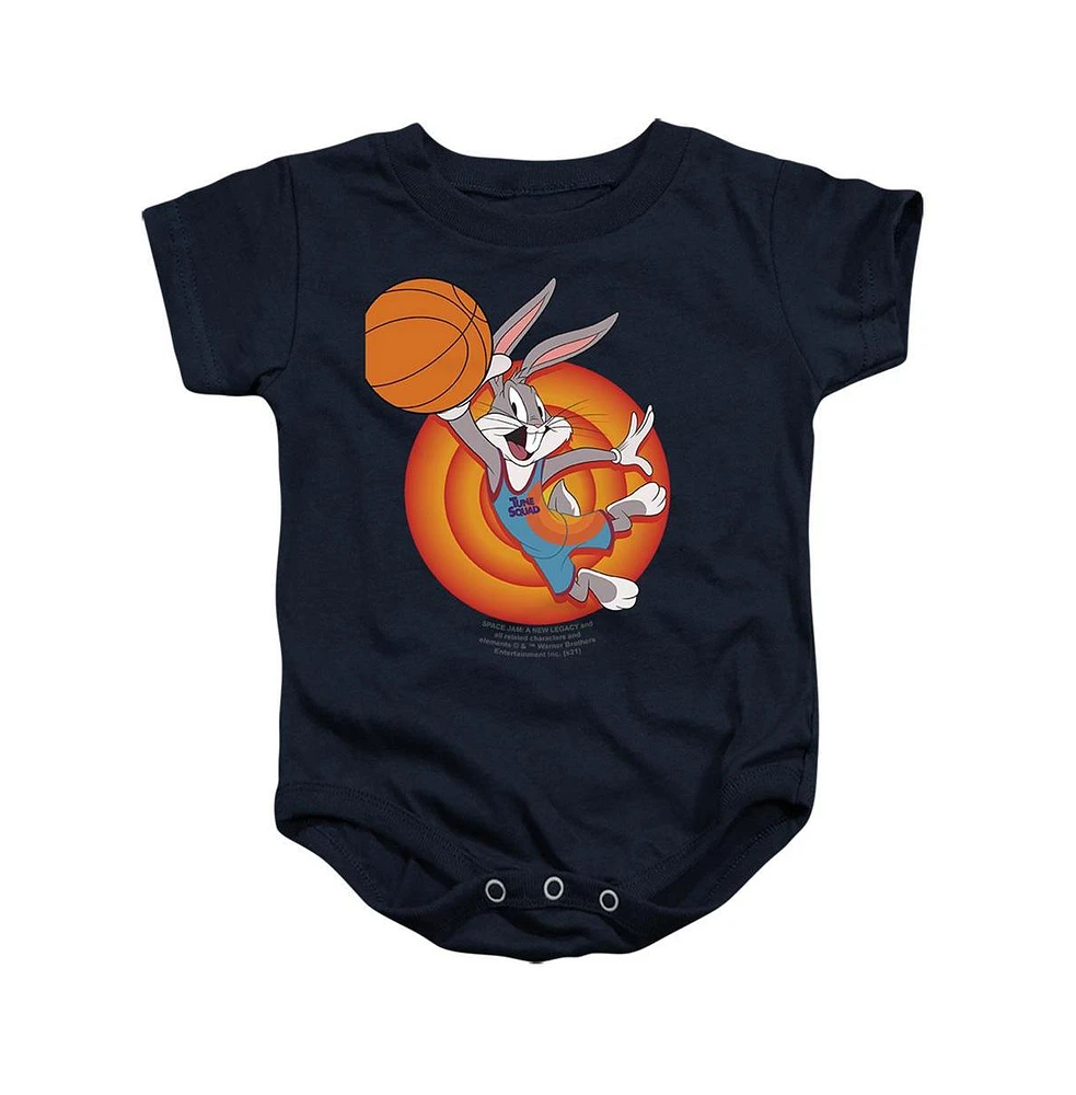 Space Jam 2 Baby Girls Bugs Slam Snapsuit