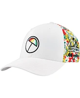 Puma Men's White Arnold Palmer Invitational Floral Tech Flexfit Adjustable Hat