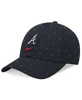 Nike Men's Navy Atlanta Braves Primetime Print Club Adjustable Hat