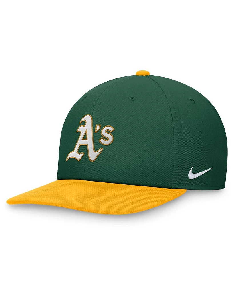 Nike Men's Green/Gold Oakland Athletics Evergreen Two-Tone Snapback Hat