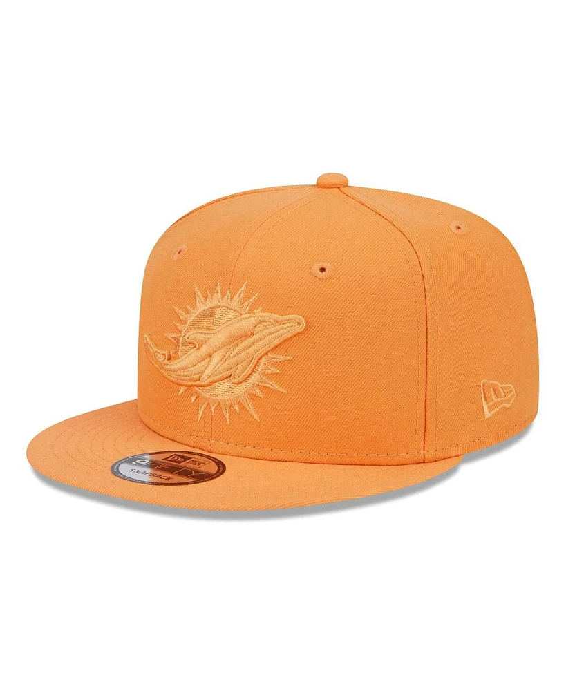 New Era Men's Orange Miami Dolphins Color Pack 9fifty Snapback Hat