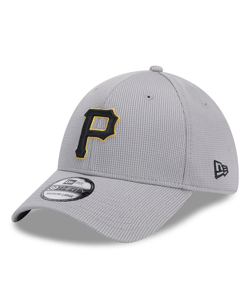 New Era Men's Gray Pittsburgh Pirates Active Pivot 39thirty Flex Hat