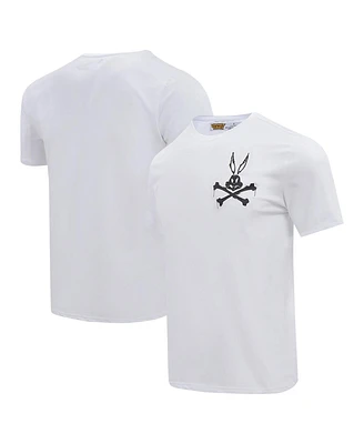Freeze Max Men's Bugs Bunny White Looney Tunes Melted Skeleton T-Shirt