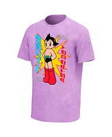 Philcos Men's Purple Astro Boy Explode Washed T-Shirt