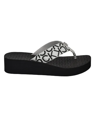 Calvin Klein Women's Meena Casual Platform Flip-Flop Sandals