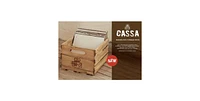 Gpo Retro Gpolpc Cassa Lp Record Wood Storage Case 100 Cap Tan