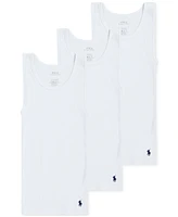 Polo Ralph Lauren Big Boys Tank Undershirts, Pack of 3