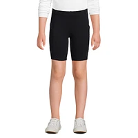 Lands' End Big Girls Plus Tough Cotton Bike Short with Pockets