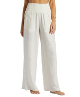 Billabong Juniors' New Waves Cotton Gauze Wide-Leg Pants