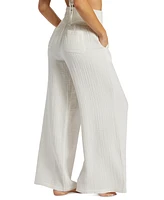 Billabong Juniors' New Waves Cotton Gauze Wide-Leg Pants