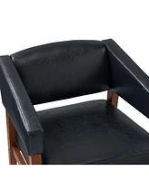 Modern Faux Leather Accent Arm Chair for Bedroom Office