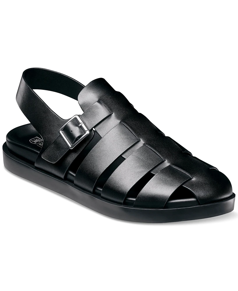 Stacy Adams Men's Montego Slingback Faux-Leather Buckle Sandals