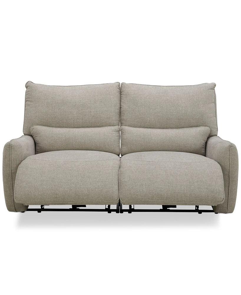 Olper 2-Pc. Fabric Zero Wall Sofa with 2 Power Recliners, Created for Macy's