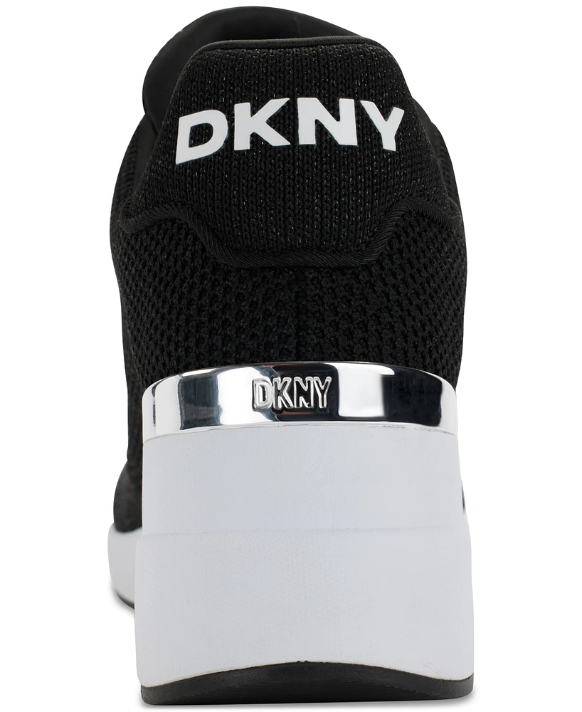 Dkny Women's Parks Lace-Up Wedge Sneakers