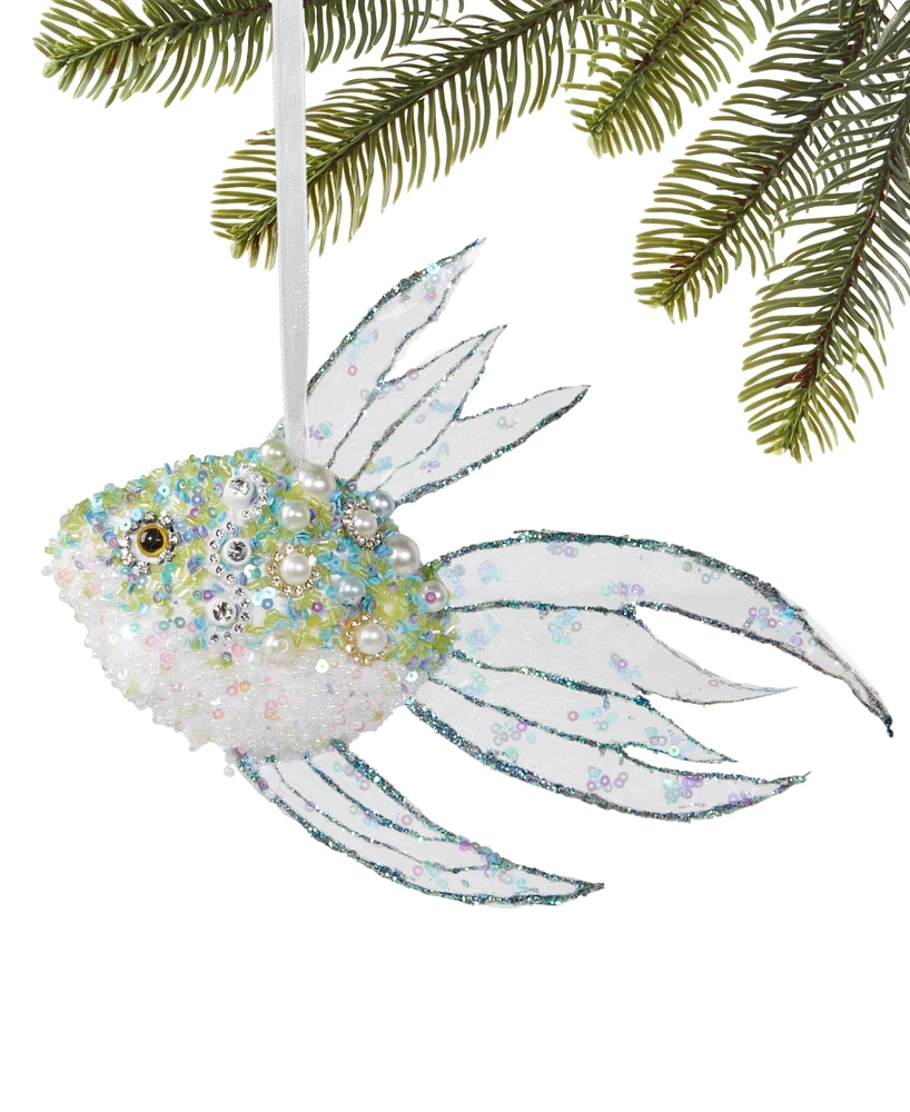 Macy's Holiday Lane Seaside Angel Fish Ornament, Exclusively at Macy's