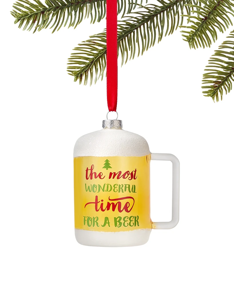 Holiday Lane Foodie Beer Mug Ornament, Created for Macy's