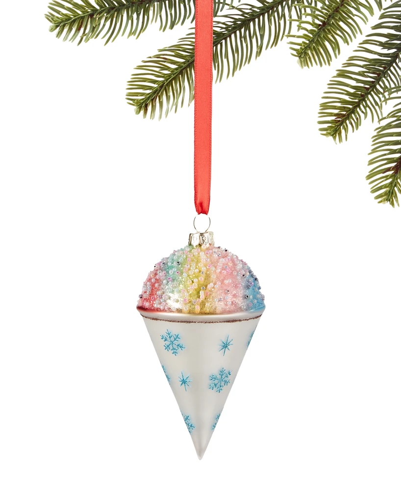 Holiday Lane Sweet Tooth Rainbow Snow Cone Ornament, Created for Macy's