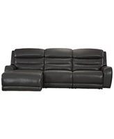 Blairesville Zero Gravity Leather Sectional Collection Created For Macys