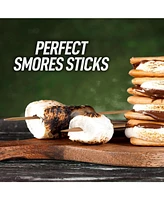 Zulay Kitchen Marshmallow Smores Sticks - 40 Extra Long 30" Roasting Sticks - 5mm Heavy-Duty Skewers