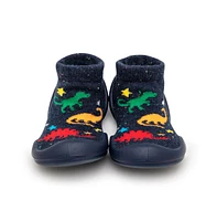 Komuello Infant Boys Breathable Washable Non-Slip Sock Shoes Dinos