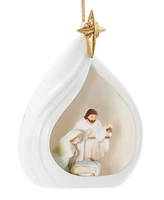 Holiday Lane Blessed Ceramic Nativity Ornament, Created for Macy's