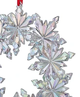 Holiday Lane Sugar Plum Snowflake Wreath Ornament, Exclusively at Macy's