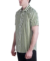 Karl Lagerfeld Paris Men's Woven Stripe Shirt