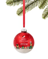 Holiday Lane Christmas Cheer Red Scenery Ornament, Exclusively at Macy's